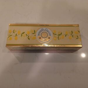 Roger & Gallet Paris Set Of 3 Perfumed Soaps CITRON 3.5 Oz Ea New In Sealed Box